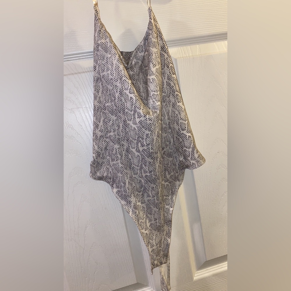 Snake print bodysuit